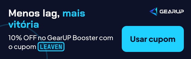 Menos lag, mais vitória: 10% OFF no GearUP Booster com o cupom LEAVEN