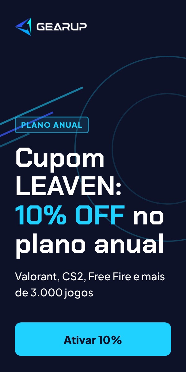 Cupom LEAVEN: 10% OFF no plano anual do GearUP Booster