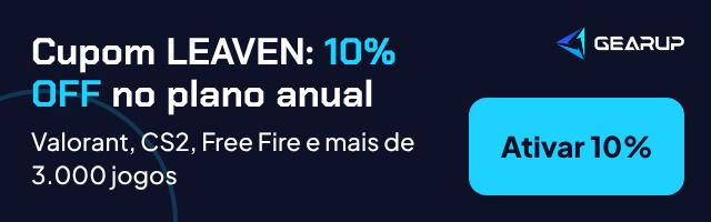 Cupom LEAVEN: 10% OFF no plano anual do GearUP Booster