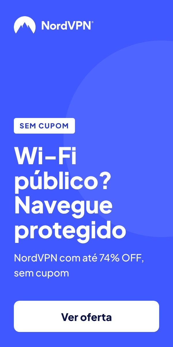 Wi-Fi público? Navegue protegido com a NordVPN, sem cupom