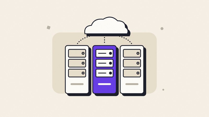 Ilustração editorial: Cloud e VPS da Hostinger