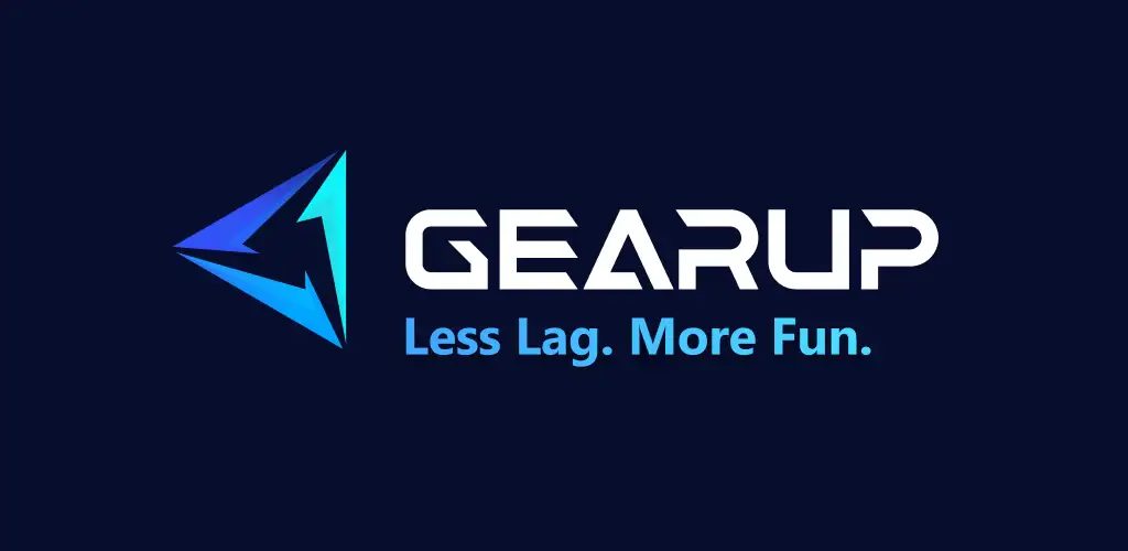 Logo do GearUP Booster, acelerador de jogos com o cupom LEAVEN