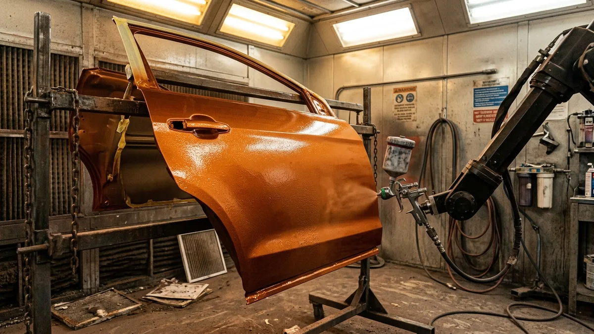 Funilaria e pintura automotiva para artigo sobre tráfego pago